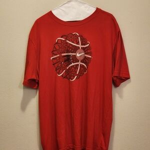 Red "Nike Dri-Fit T-shirt"